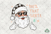 100% That Santa Sublimation PNG, an Illustration by Craft Nest (Thumbnail 1 of 6)