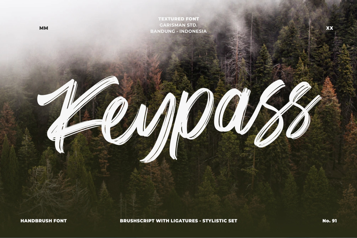 Keypass - Handbrush Font