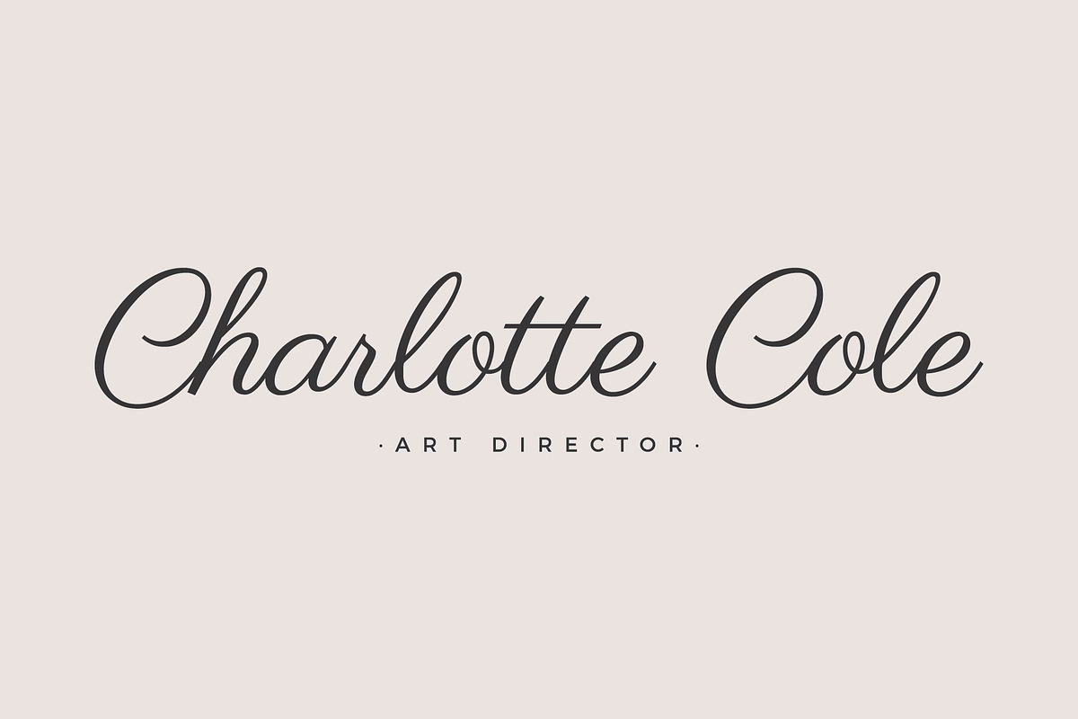 Charlotte Premade Logo, a Branding & Logo Template by studiolmh (Photo 3 of 6)