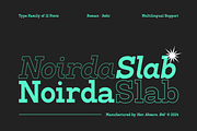 Noirda Slab Serif, a Slab Serif Font by Hanaksara Studio (Thumbnail 1 of 11)