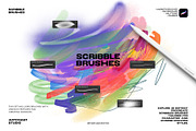 Scribbles Brushes for Procreate, a Brush Add-On by Spasibenko Art (Thumbnail 2 of 5)
