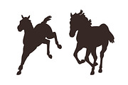 Horse silhouettes in movement set, an Animal Illustration by Good Studio (Thumbnail 4 of 8)