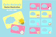 Cute Animals vector illustration, an Object Graphic by VL Shop (Thumbnail 1 of 3)
