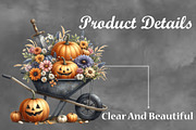 Halloween Cart With Pumpkin, a Seasonal Illustration by Craft Nest (Thumbnail 3 of 5)