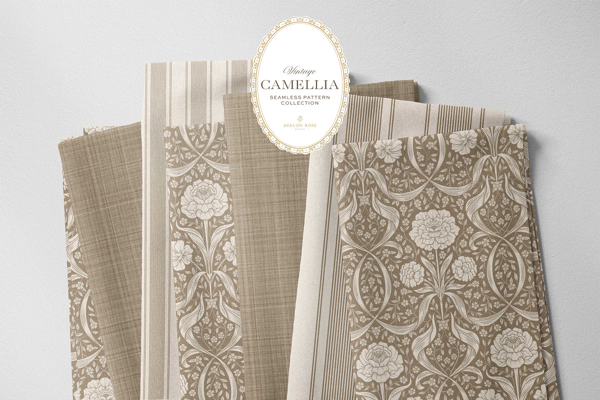 Arts & Crafts Floral Pattern Beige, a Pattern Graphic by Eclectic Anthology (Photo 3 of 10)
