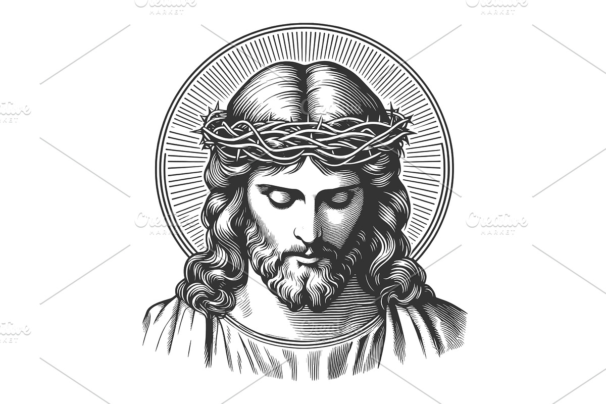 Jesus Christ bible character vector, an Illustration by AlexArt