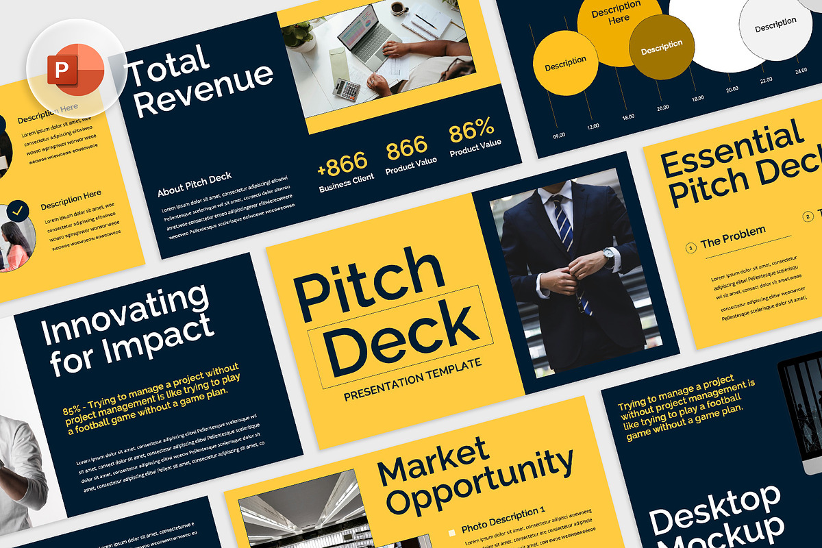 Pitch Deck Powerpoint, a Presentation Template by rgbryand (Photo 1 of 7)