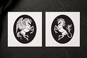 Magic Beasts Engraving Style Vector, an Animal Illustration by Croisy (Thumbnail 5 of 8)