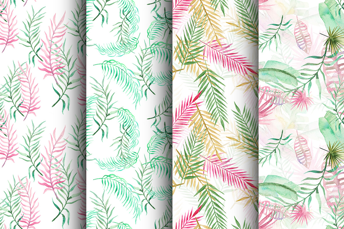 Palm leaves collection, a Decorative Illustration by IvanFet (Photo 5 of 6)