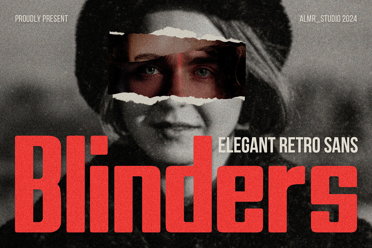 Blinders | Retro Font, a Sans Serif Font by Almeera Std (Photo 1 of 6)