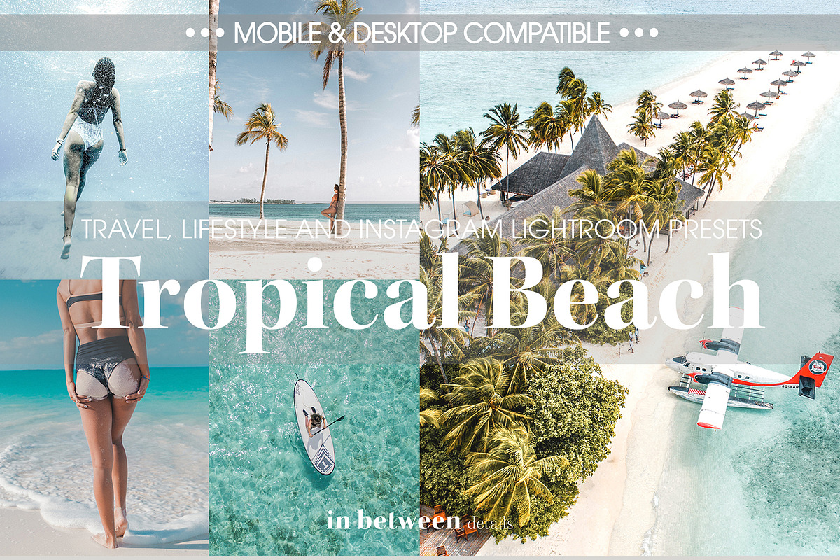 Tropical Beach Lightroom Presets, a Preset Add-On by in between details (Photo 1 of 18)