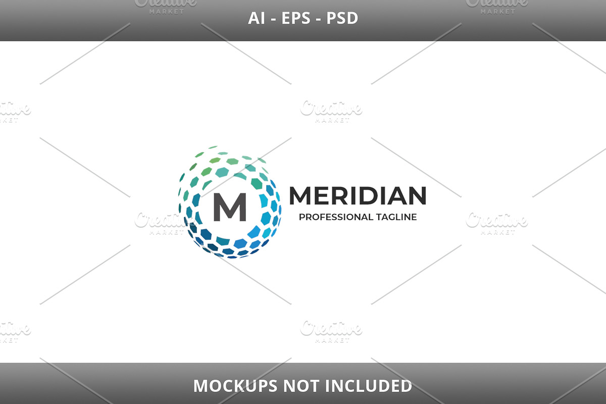 Meridian Letter M Logo, a Branding & Logo Template by Design_Planet ...