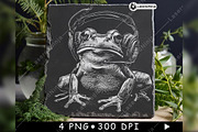 Frog Wearing Headphones Music Lover, a Background Graphic by LaseredNinja (Thumbnail 4 of 7)