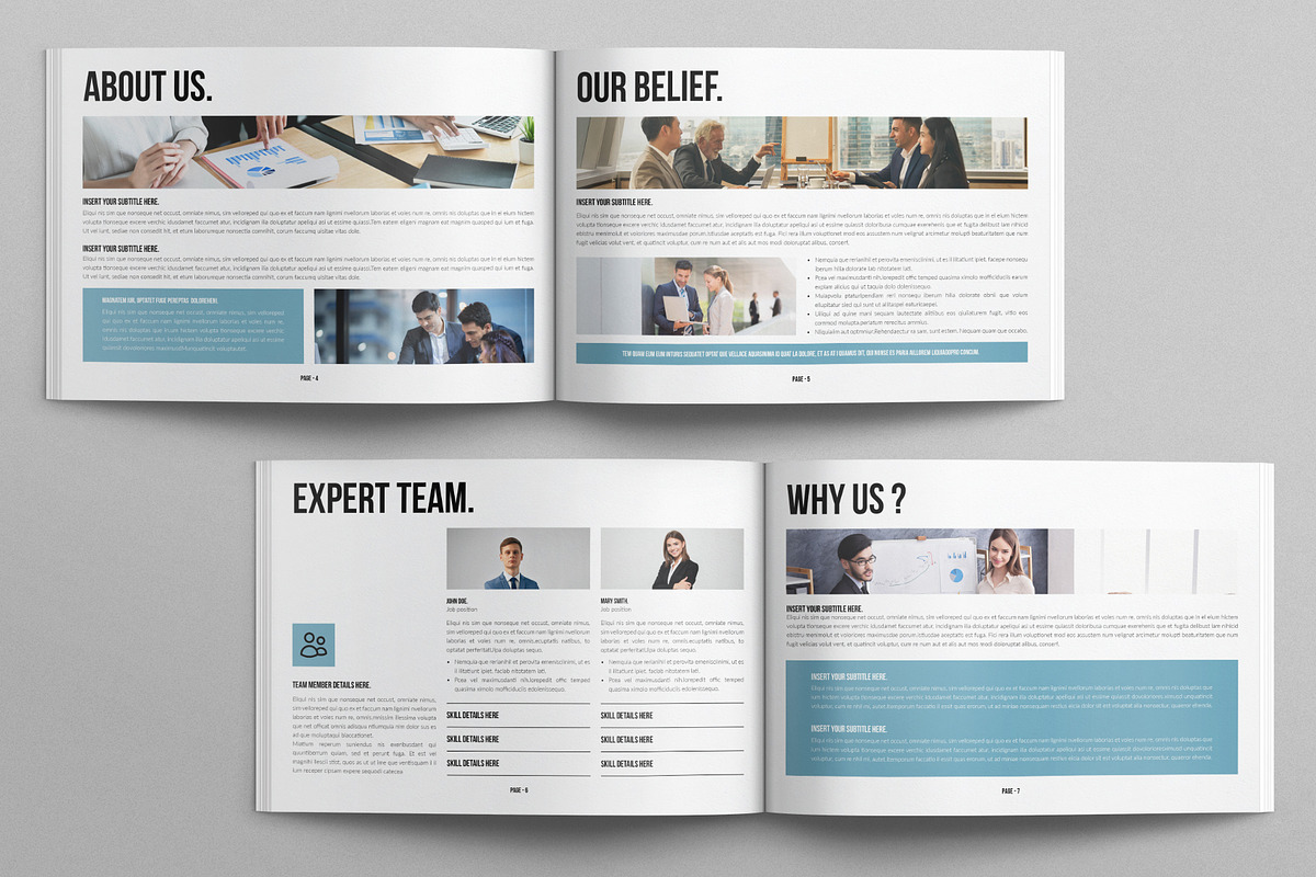 Business Proposal Template Landscape, a Brochure Template by E-Type (Photo 3 of 7)