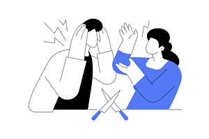 Fighting isolated cartoon vector, a Person Illustration by Visual Generation