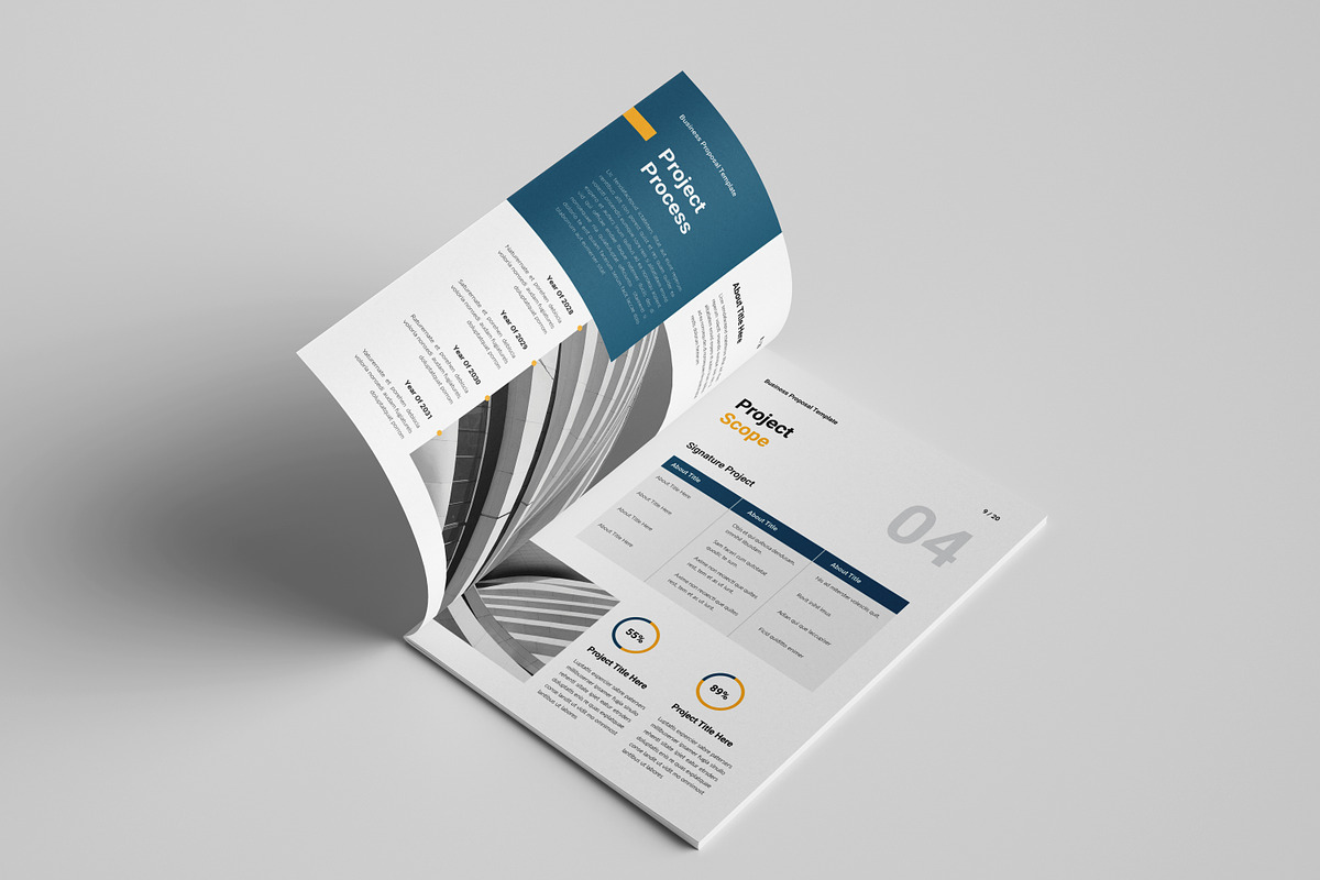 Business Proposal Template, a Brochure Template by Spark_Creative (Photo 7 of 16)