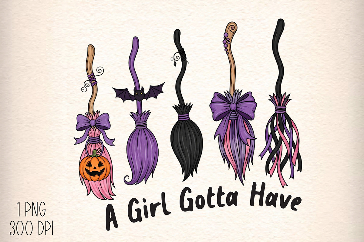 A Girl Gotta Have Options Witch Png, an Illustration by Daily.Designs (Photo 1 of 5)