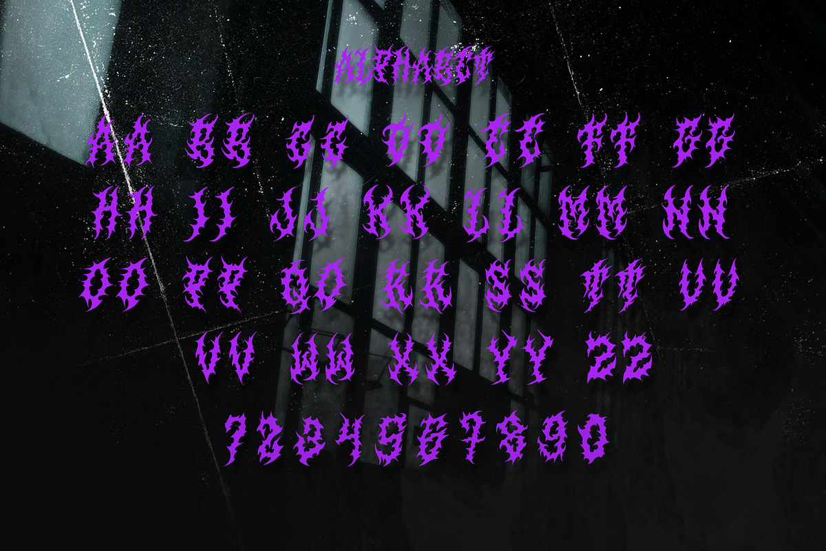 SATRUNS Metal Blackletter Horror, a Blackletter Font by dansdesign (Photo 2 of 18)