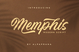 Memphis - Modern Script Font