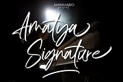 Amatya Signature, a Script Font by AMINMARIO (Thumbnail 1 of 16)