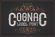 Cognac. Font for label, a Symbol Font by Fractal fonts & graphics (Thumbnail 1 of 2)