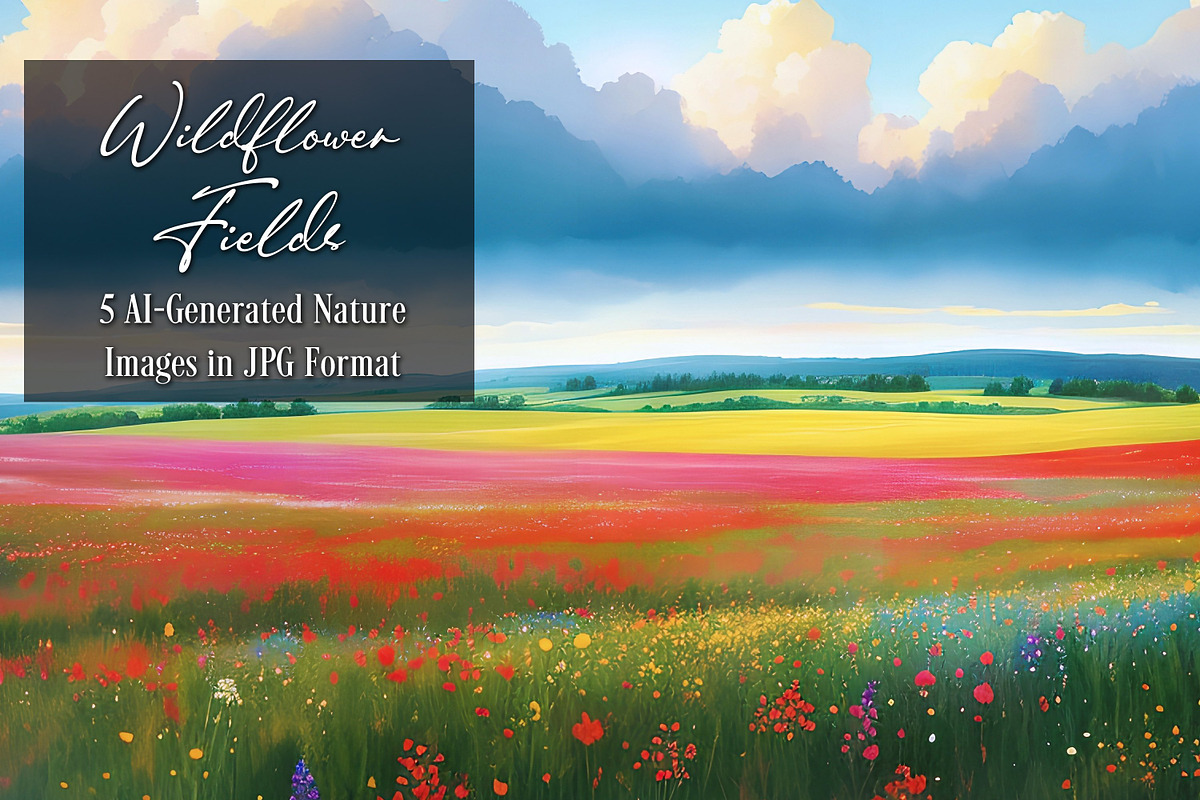 Wildflower Fields Collection, a Decorative Illustration by Sapphire X Designs (Photo 1 of 3)