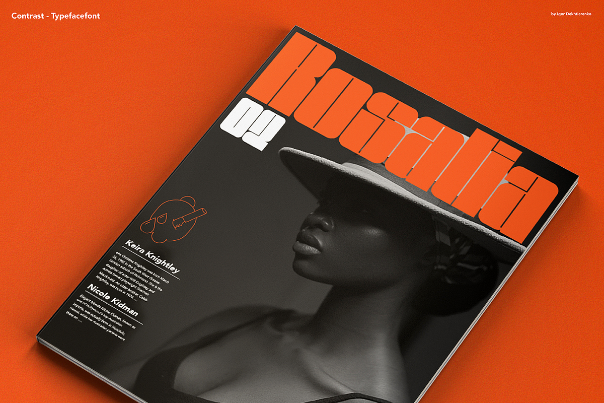 Contrast Font + Extras, a Sans Serif Font by Renko (Photo 16 of 17)