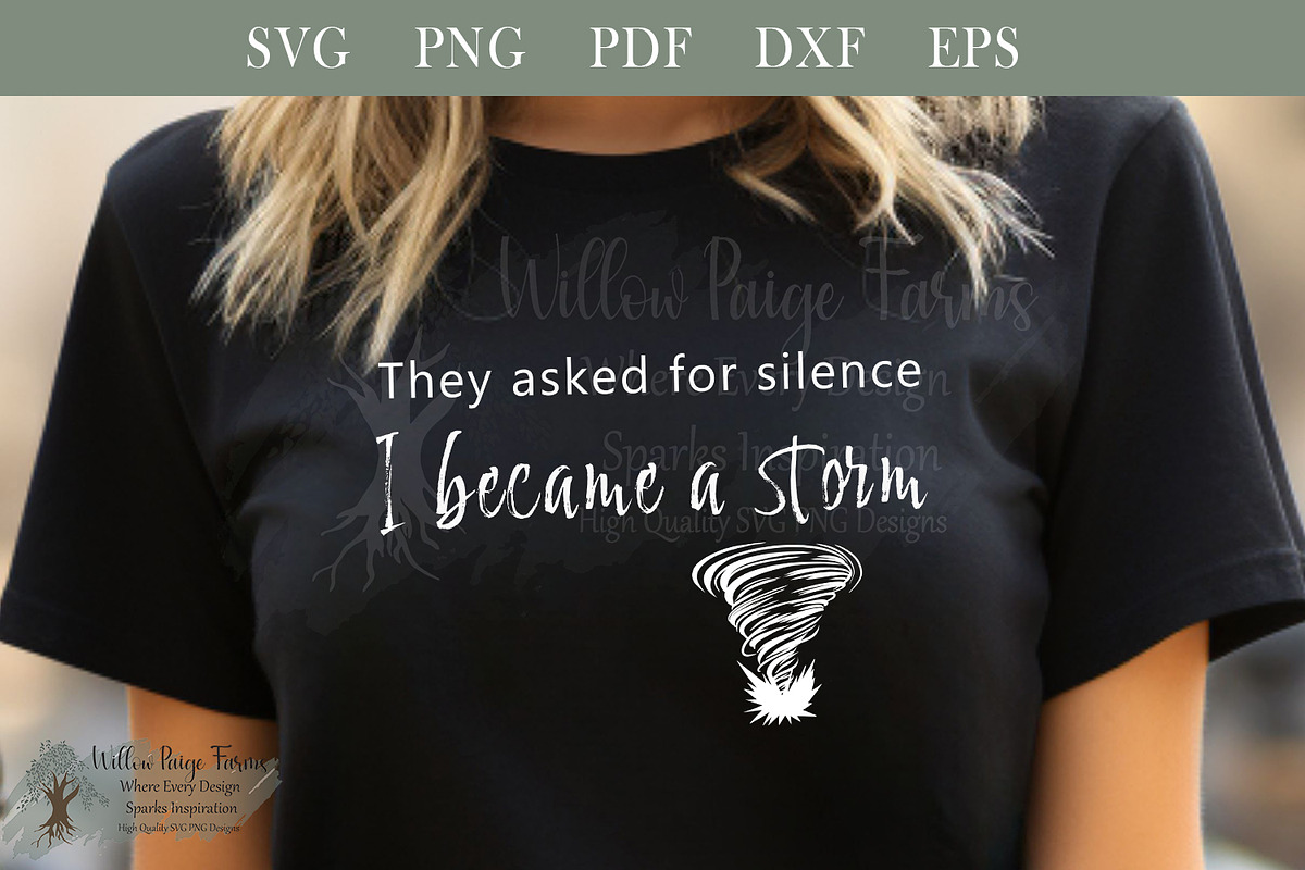 I became a storm witchy svg, an Object Illustration by Willow Paige Farms (Photo 6 of 8)