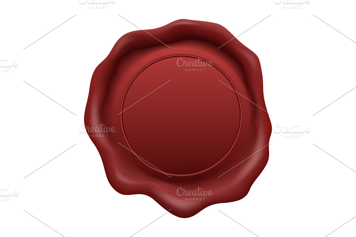 Wax Seal. Vector Set., an Object Graphic by Gomolach (Photo 11 of 11)