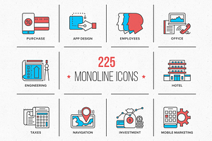 Monoline Icons Collection, an Outline Icon by Anatolii Babii