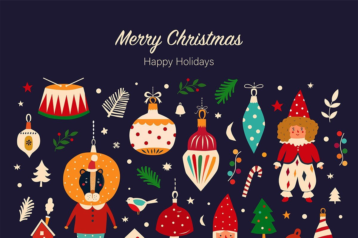 BEST CHRISTMAS BUNDLE 16 PRODUCTS, an Animal Illustration by MoleskoStudio (Photo 21 of 56)