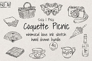 Coquette Picnic Sketch Bundle, an Object Illustration by Artalia (Thumbnail 1 of 5)