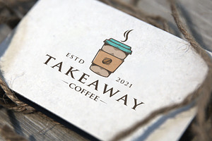 Takeaway Coffee Logo Template