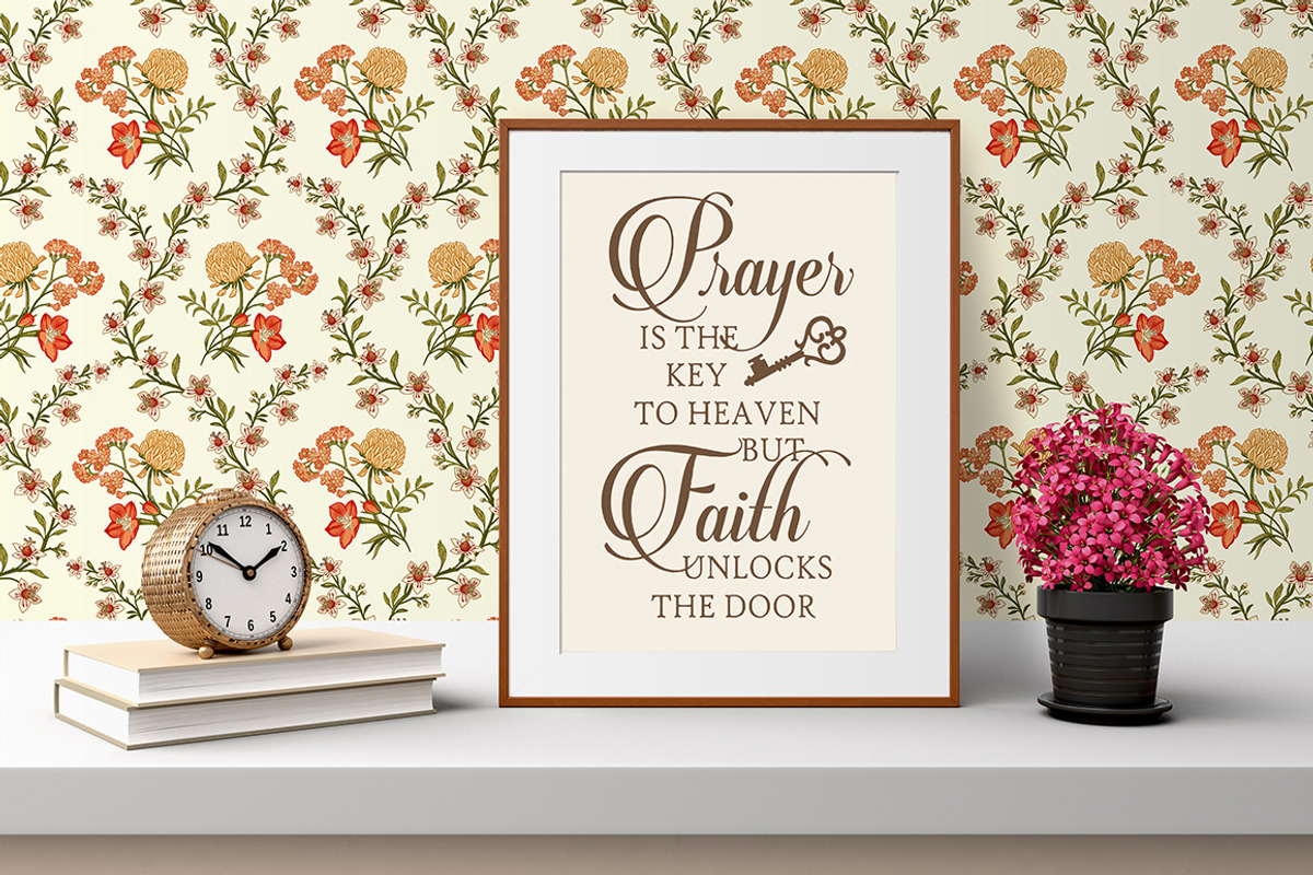 Seamless Set Flowers Clover Pattern, a Pattern Graphic by Vintage (Photo 8 of 13)