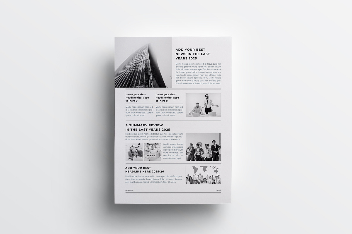 Newsletter | MS Word & Indesign, a Marketing Template by obayes (Photo 3 of 4)
