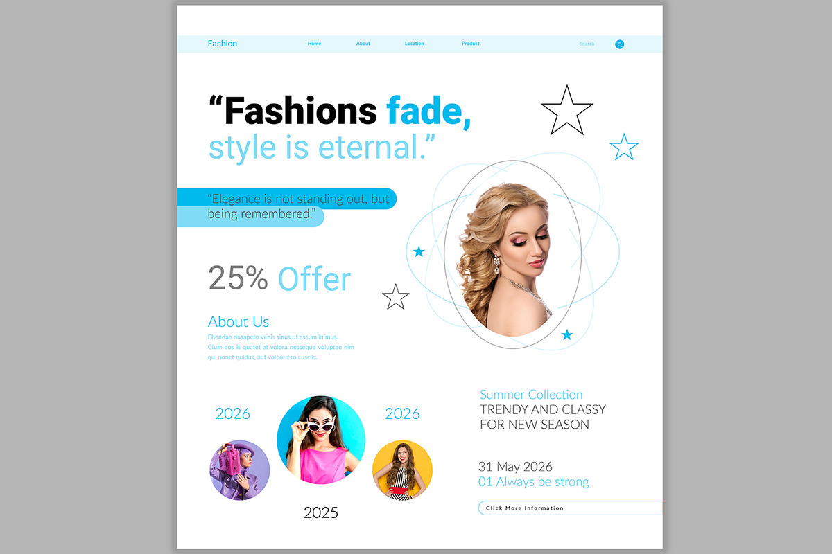 Landing Cover Page, an UI Kit Template by CreativeShaper (Photo 2 of 3)