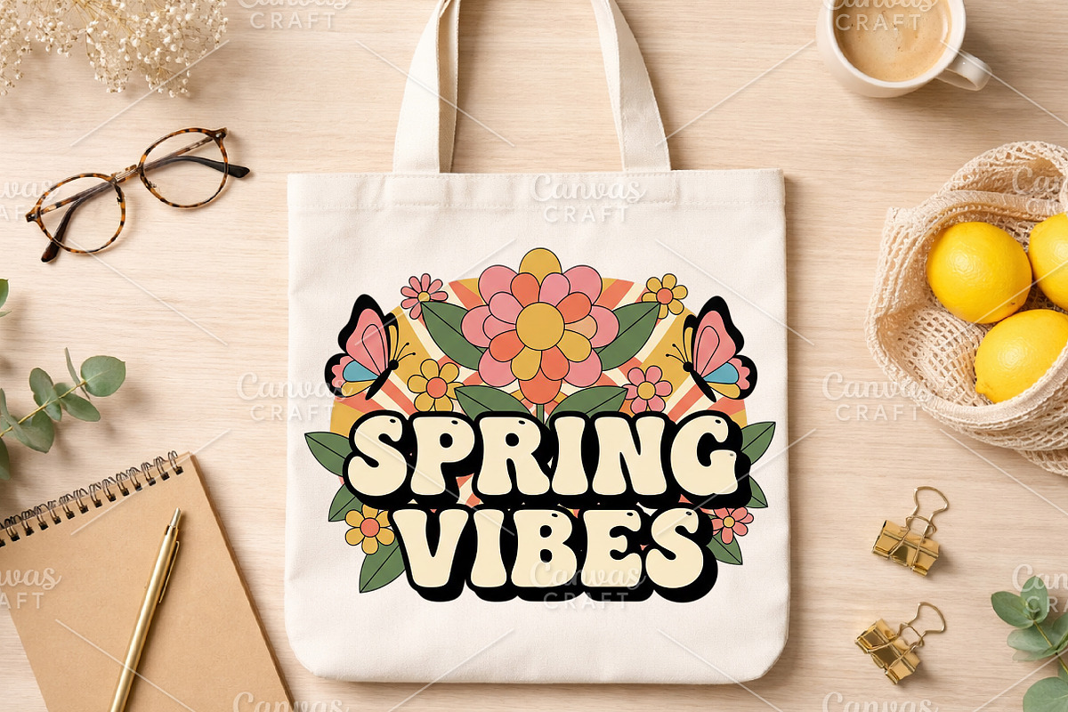 Spring Vibes PNG, an Illustration by Canvas Craft (Photo 3 of 6)