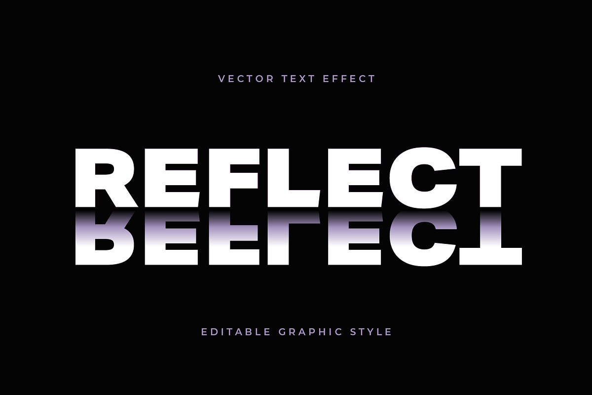 Bold Reflection Text Effect