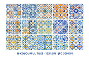 Portuguese Tiles Pattern Collection, a Pattern Graphic by Anna Design Studio (Thumbnail 11 of 17)