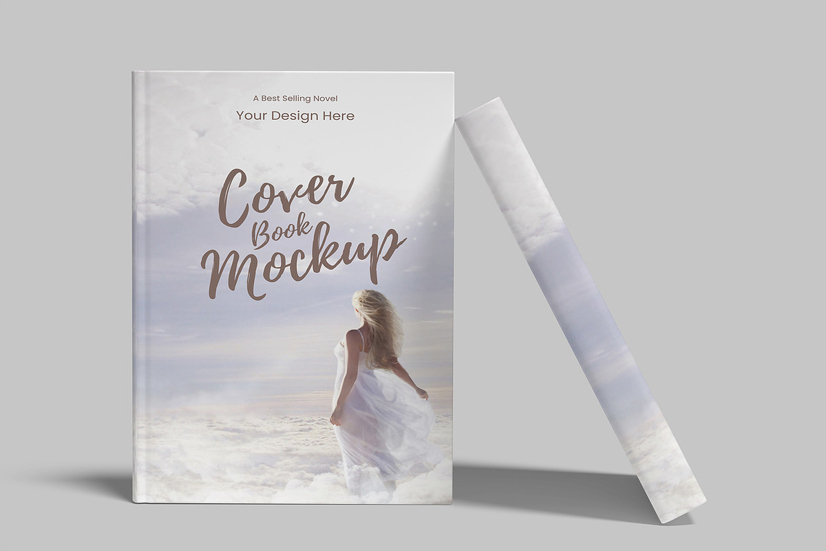 High Quality Cover Book Mockup, a Product Mockup by rizalamora (Photo 8 of 11)
