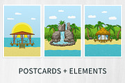 Tropical postcards, an Illustration by Hellgram (Thumbnail 1 of 5)