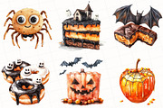 Watercolor Halloween Sweets Clipart, an Illustration by OK Design (Thumbnail 4 of 5)