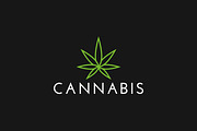 Green Cannabis Leaf Logo, a Branding & Logo Template by Signatoro (Thumbnail 1 of 2)
