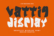 Vattiq Japanese Graffiti Display, a Handwritten Font by Maulana Creative (Thumbnail 1 of 7)