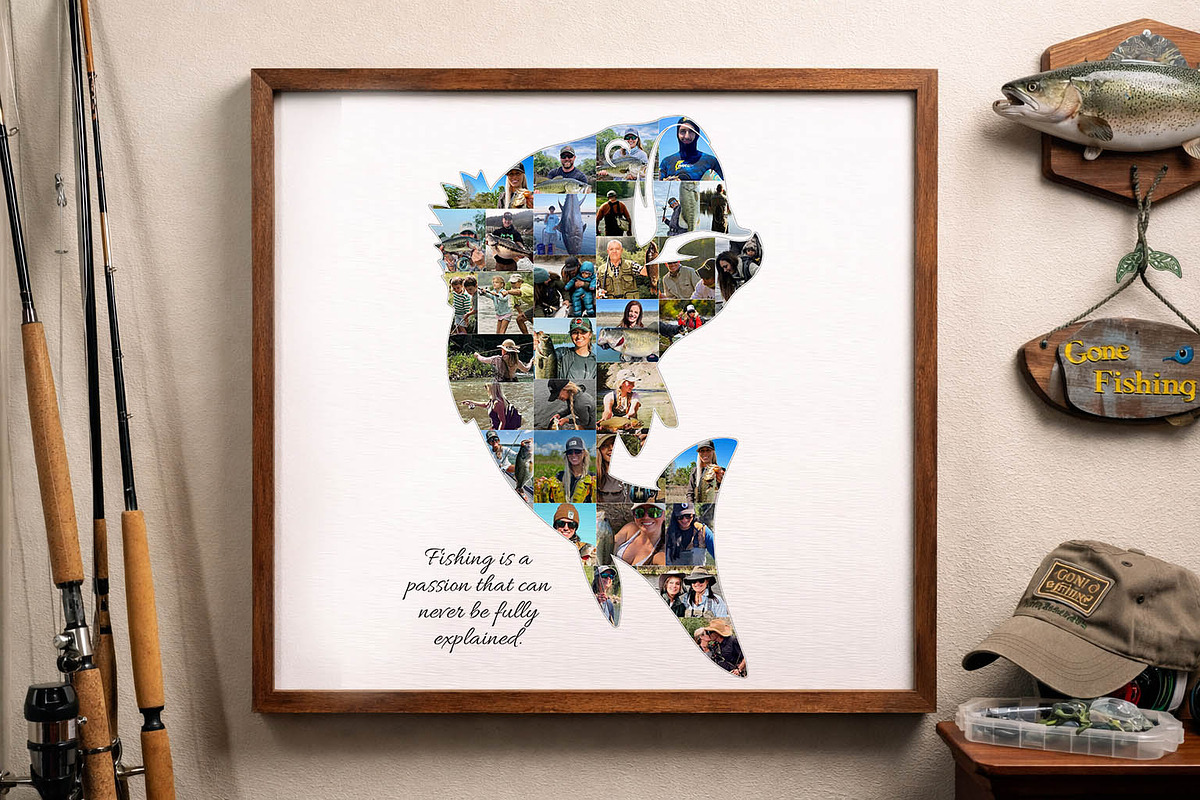 Canva Bass Fish Photo Collage, a Poster Template by AIW SOLUTIONS (Photo 1 of 4)