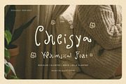 Cheisya - Whimsical Font, a Handwritten Font by Violet Natural (Thumbnail 1 of 13)