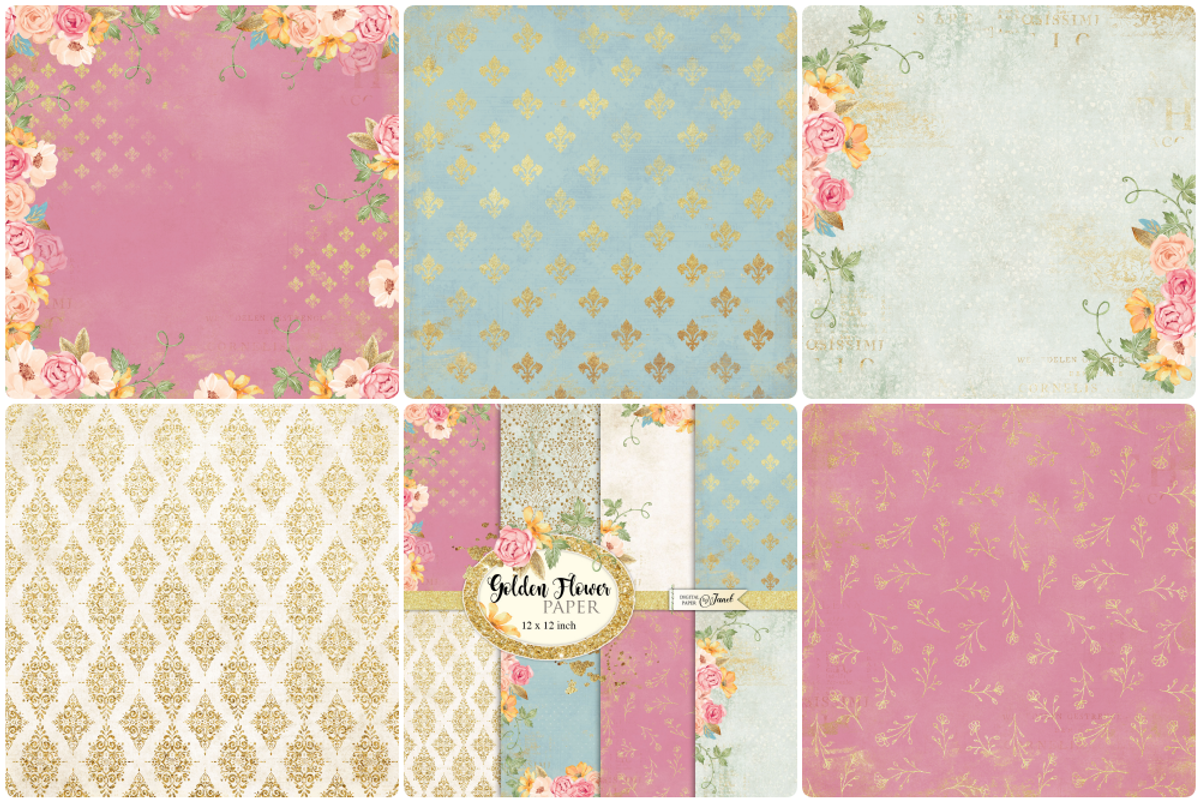 Golden Flower Paper, an Illustration by helloPAPER (Photo 3 of 3)