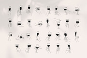 Hands & wine, a Decorative Illustration by Merfin (Thumbnail 3 of 6)