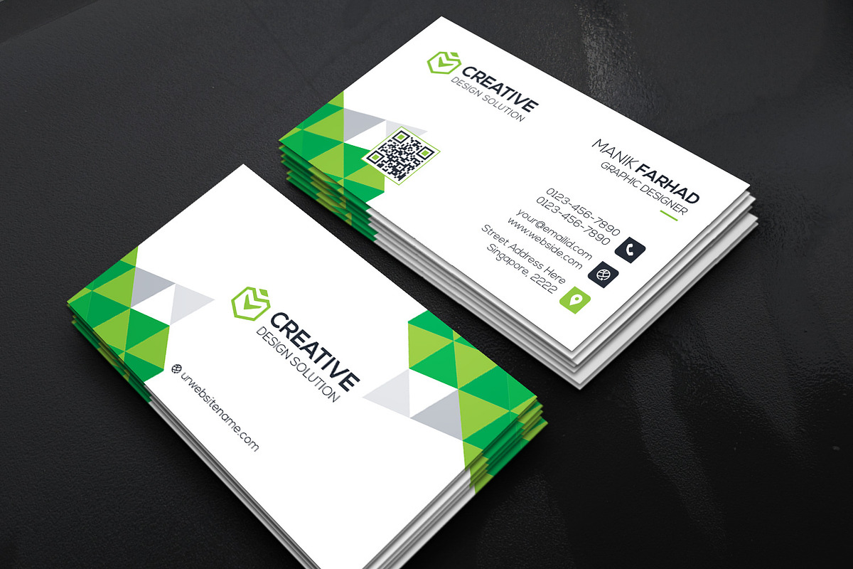 Corporate Business Card, a Business Card Template by GenerousArt (Photo 3 of 5)