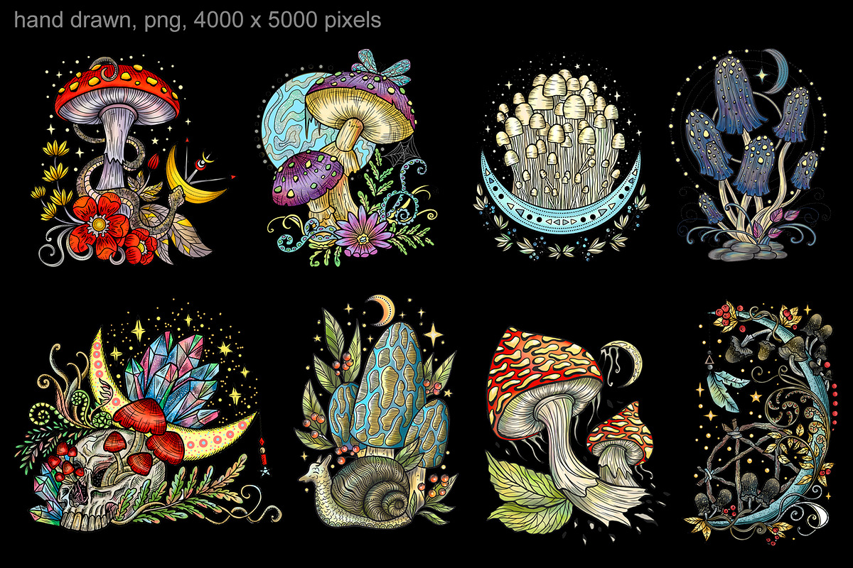 Magic Mushrooms, an Object Graphic by Samiramay (Photo 2 of 8)